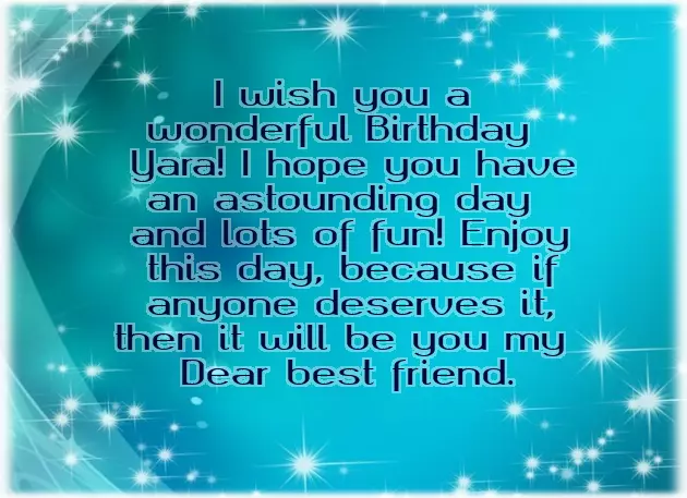 Happy Birthday Yara Quotes