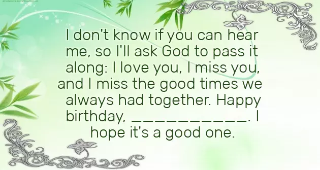 Birthday Wishes For My Late Mother