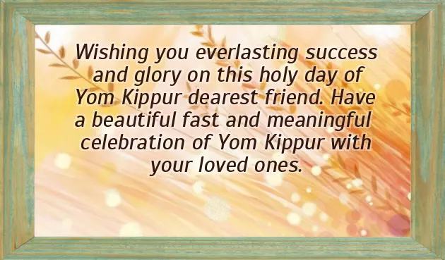 Wishes Yom Kippur