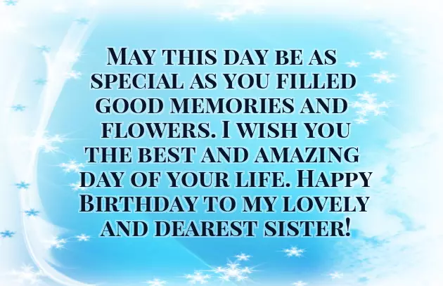 Birthday Wishes For Sister By Brother