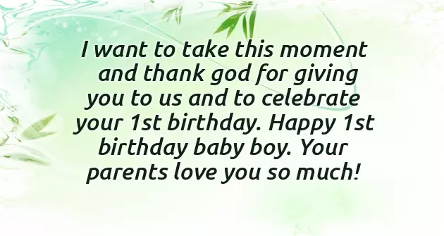 First Birthday Wishes Girl