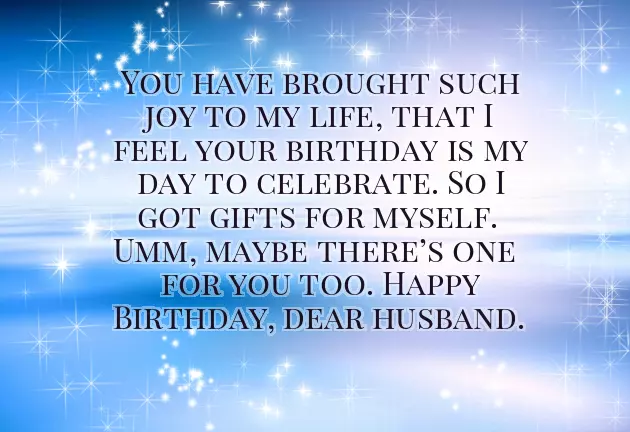 Happy Birthday Lines For Hubby