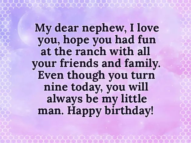 Birthday Wording For Nephew