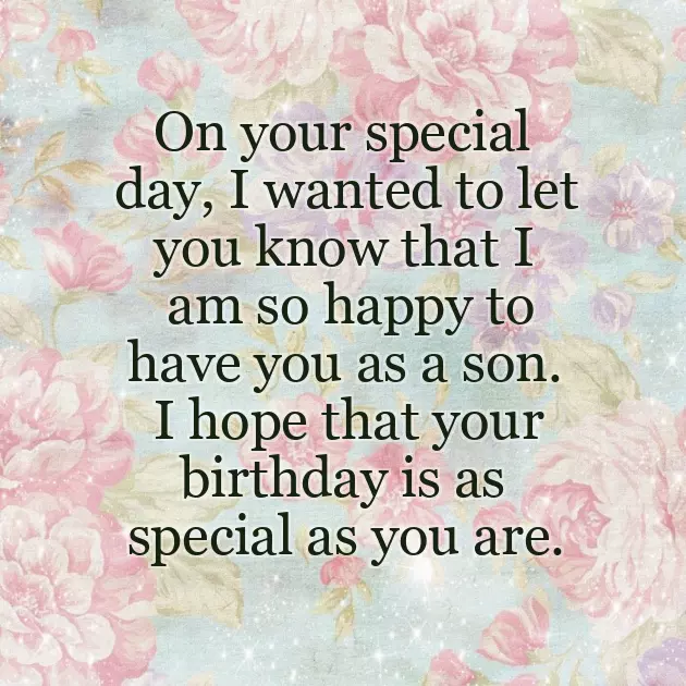 Birthday Wishes A Son