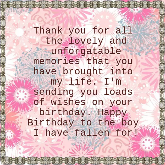 Cute Birthday Wishes For Boyfriend Cute Birthday Wishes For Boyfriend