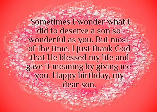 Happy Birthday My Lovely Son Quotes