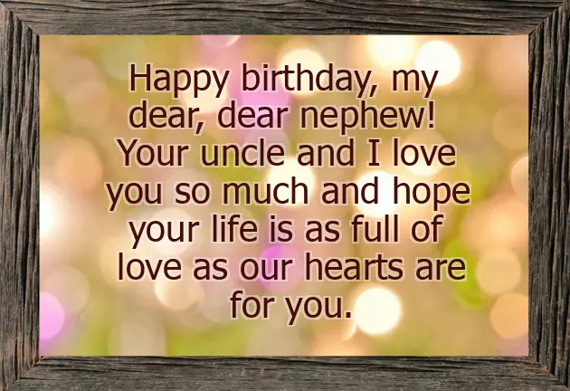 Birthday Wishes For Favourite Nephew