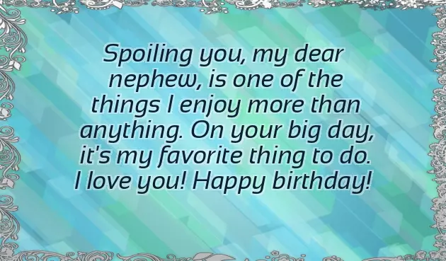 Birthday Wishes For Favourite Nephew