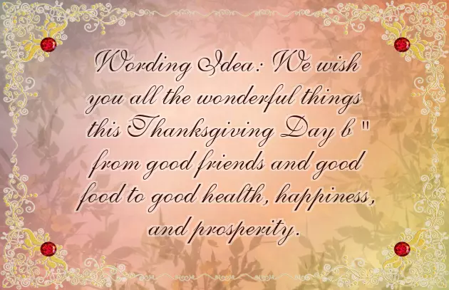 Greeting For Thanksgiving