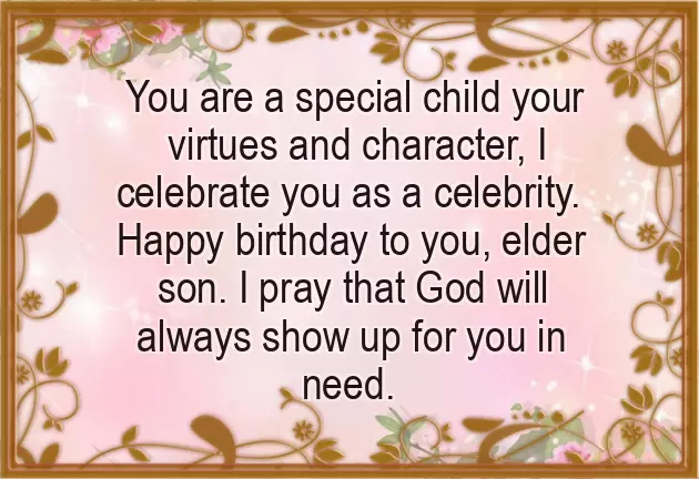 Birthday Greetings To My Eldest Son Birthday Greetings To My Eldest Son