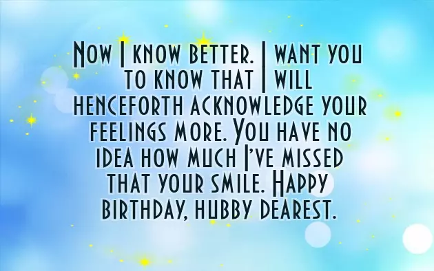 Birthday Wishes For Fighting Husband