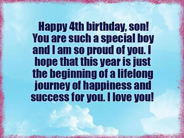 4Th Birthday Wishes For Baby Girl