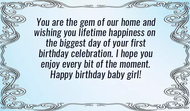 Small Baby Girl Birthday Wishes