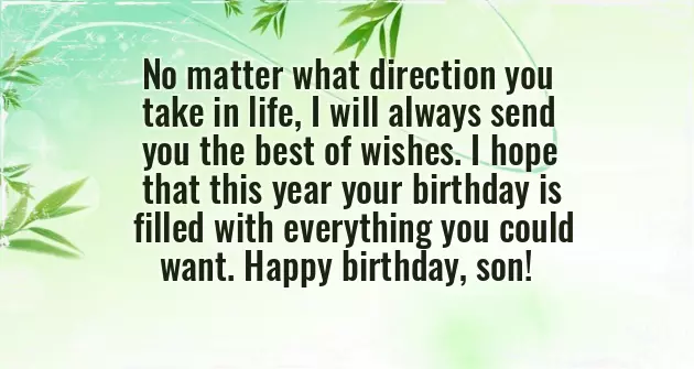 Happy Birthday Wishes Dear Son