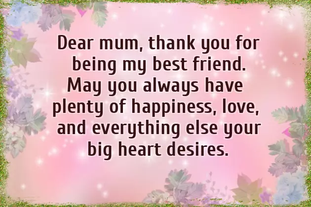 Best Wishes To Mother On Her Birthday