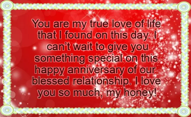 First Anniversary Message To Boyfriend