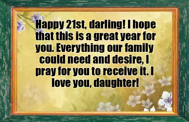 21St Birthday Poem For Daughter