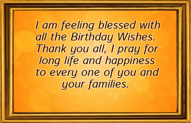 Thank U All For The Wonderful Birthday Wishes