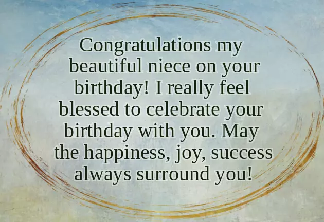 My Little Niece Birthday Wishes