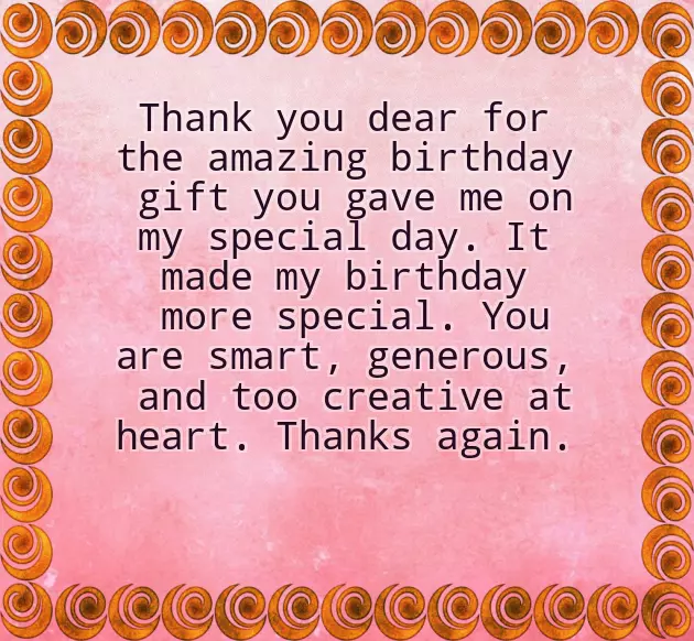 Thank You Notes For Birthday Wishes