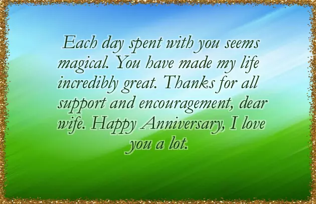 Wedding Anniversary To Wife