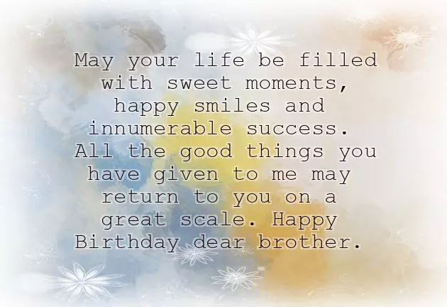 Big Brother Birthday Quotes In English Big Brother Birthday Quotes In English