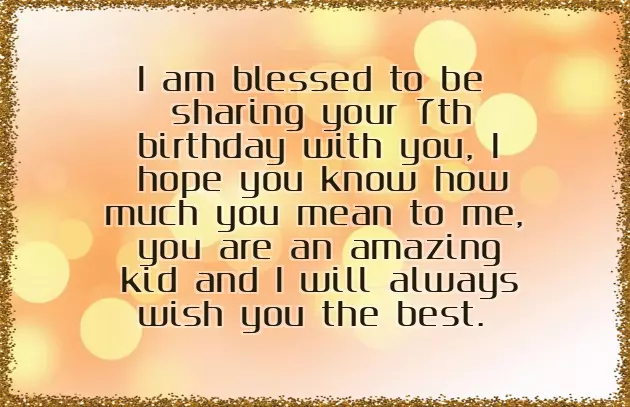 7Th Birthday Message For Niece