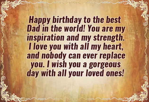 Happy Birthday To The Best Daddy In The World