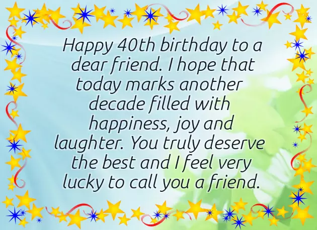 40Th Bday Wishes 40Th Bday Wishes