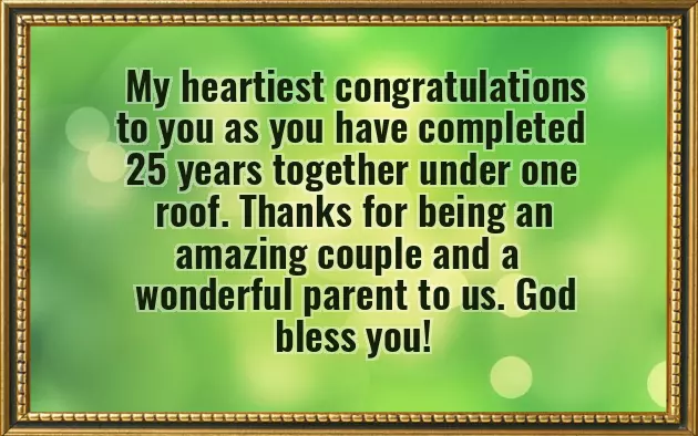 Short Anniversary Wishes For Parents