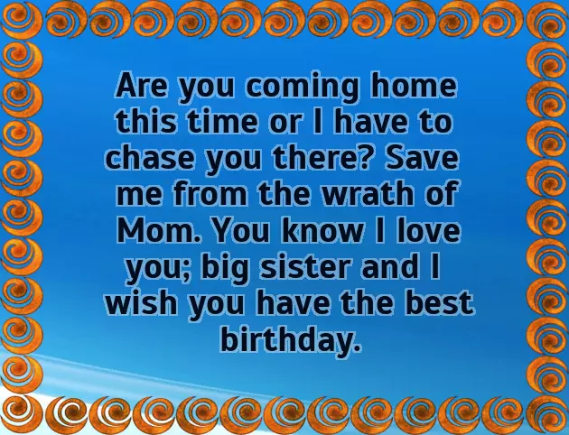 Birthday Wishes On Sister