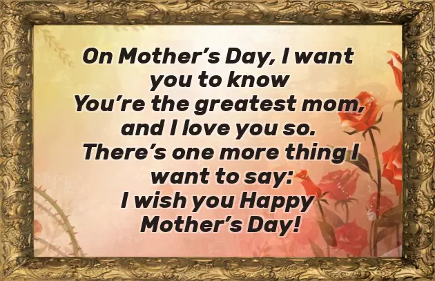 Mothers Day Poems For Toddlers