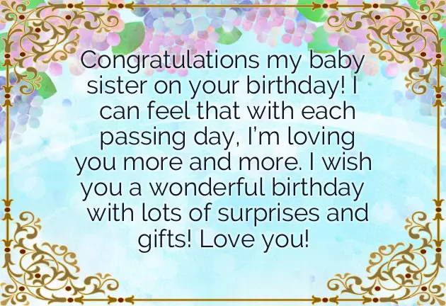 Birthday Wishes For Little Baby Sister Birthday Wishes For Little Baby Sister