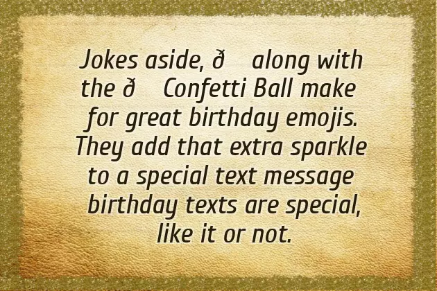 Happy Birthday Emojis Happy Birthday Emojis