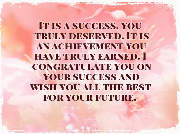 Good Wishes For Success