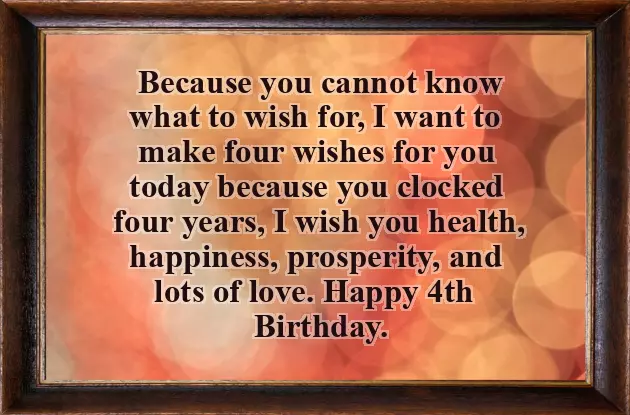 4Th Birthday Wishes For Baby Boy 4Th Birthday Wishes For Baby Boy