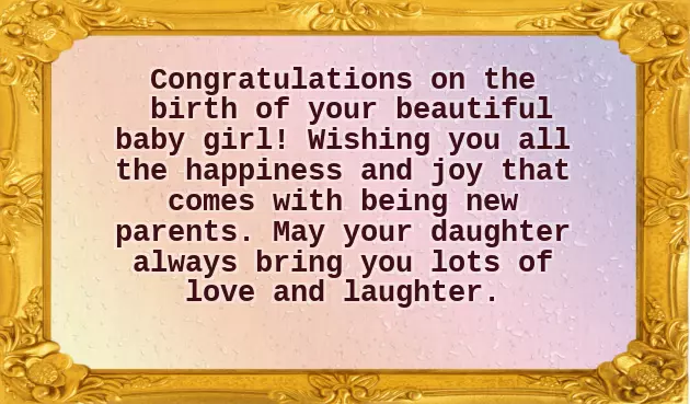 Congratulations Message On Arrival Of Baby Girl Congratulations Message On Arrival Of Baby Girl