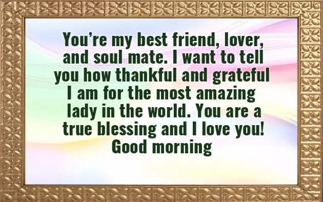 Good Morning Message To Love Of My Life