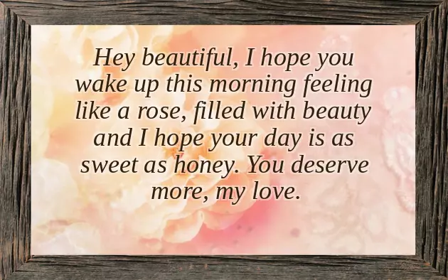 Good Morning Message For Her Love