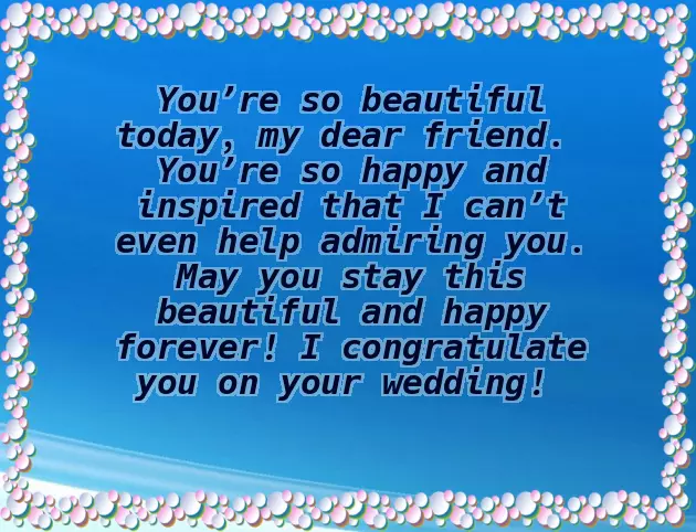 Congratulations For Wedding Friend