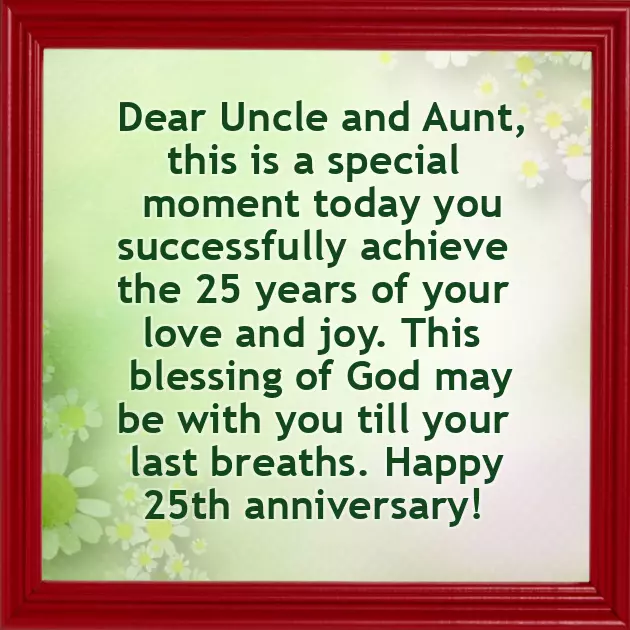 Congratulations 25Th Wedding Anniversary