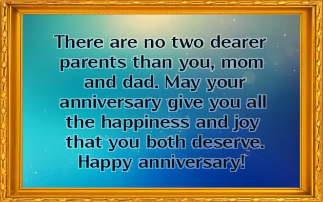 Marriage Anniversary Wishes For Parents
