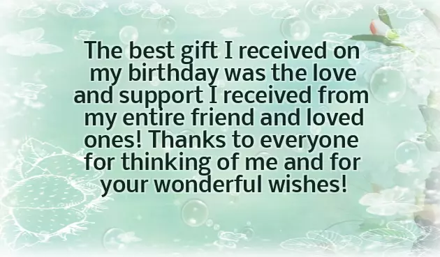 Thanks For The Birthday Wishes