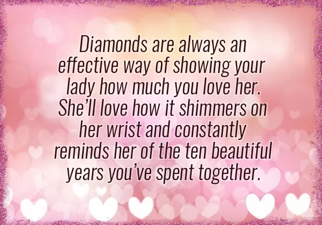 10 Year Wedding Anniversary Gift