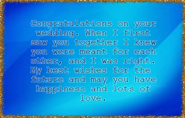 Congratulations To The Bride And Groom