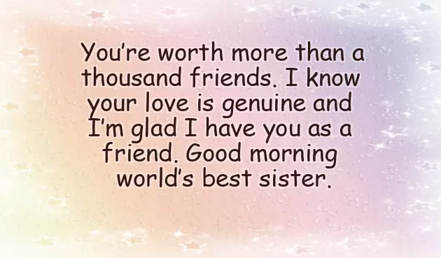 Good Morning Message For Sister Good Morning Message For Sister