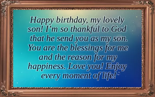 Birthday Wishes From Mum To Son
