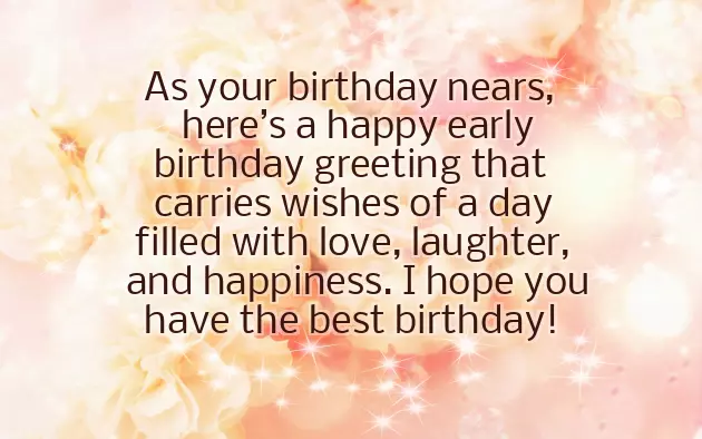 Early Birthday Wishes Funny