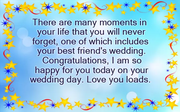 Marriage Wishes For Friend In English Marriage Wishes For Friend In English