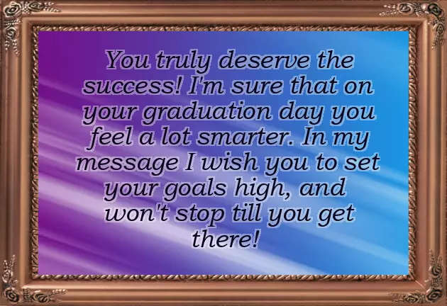 Graduation Message To Son From Mom